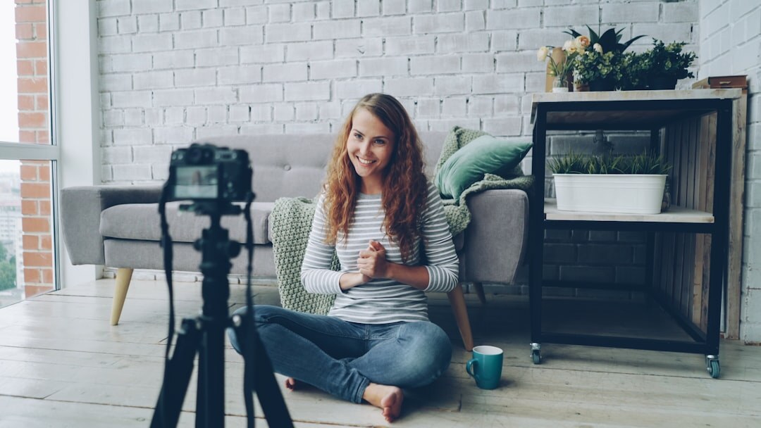 photographer reviewing images at home